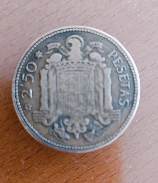 Moneda 2.50 Pesetas 1953