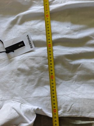 Camiseta Bershka Blanca Talla XS