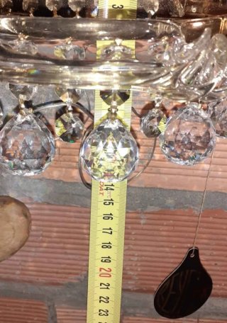 Lámpara bronce/latón baño oro 24k sin usar
