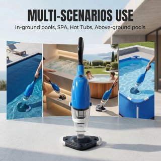 Aspirador Piscina 120L/min Mango Telescópico
