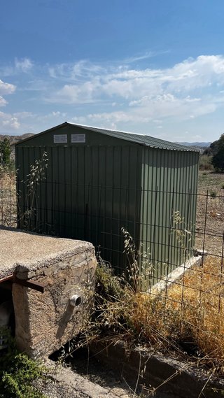 Caseta, jardin,armario,metal, campo,casa