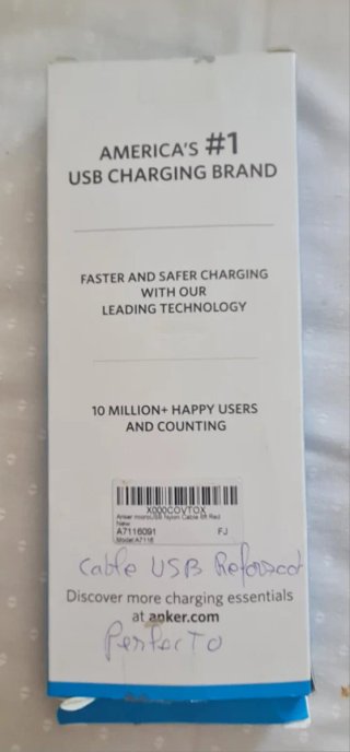 Cable Anker Micro USB Nylon 6ft