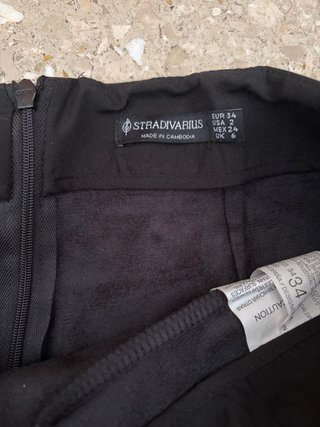Falda pantalón efecto piel Stradivarius