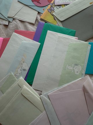 Vintage anni '80 carte da lettera e buste