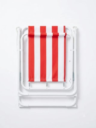 Silla playa plegable de aluminio | Roja nueva