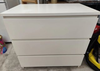 Cómoda Ikea Blanca 3 Cajones