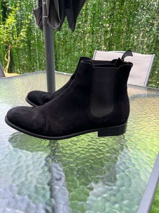 Botas Chelsea Negras Suede