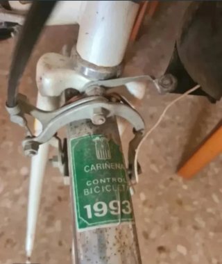 Bicicleta Clásica Blanca Para RESTAURAR