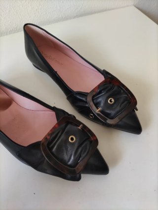 Pretty Ballerinas Bailarinas Negras Hebilla