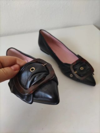 Pretty Ballerinas Bailarinas Negras Hebilla