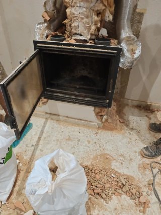 Casete para chimenea de leña