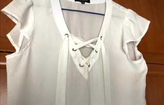 Blusa Morgan Blanca con Lazos Talla S