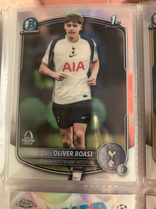 Tarjeta Oliver Boast Tottenham Hotspur 1st Bowman