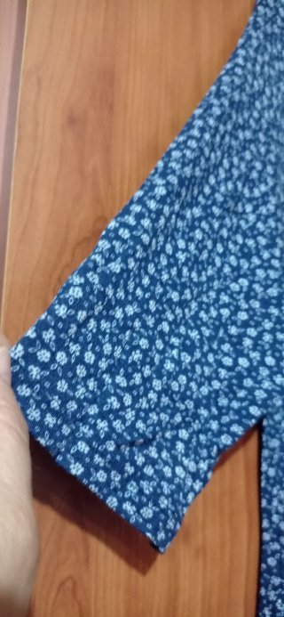Mono corto Benetton floral azul