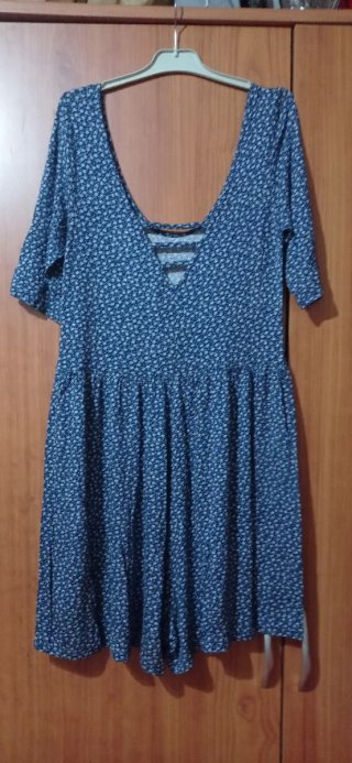 Mono corto Benetton floral azul