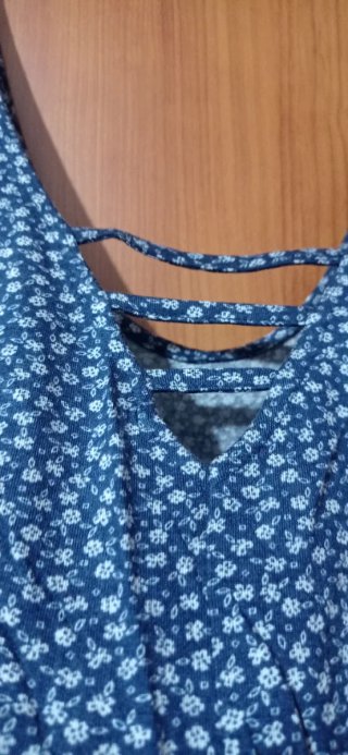 Mono corto Benetton floral azul