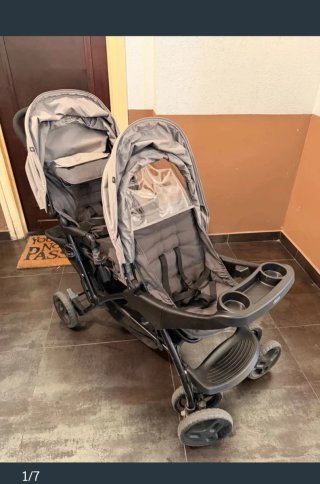 Regalo +Cochecito gemelar de bebe doble Graco Duo