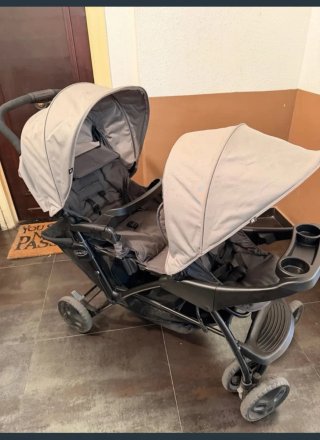 Regalo +Cochecito gemelar de bebe doble Graco Duo