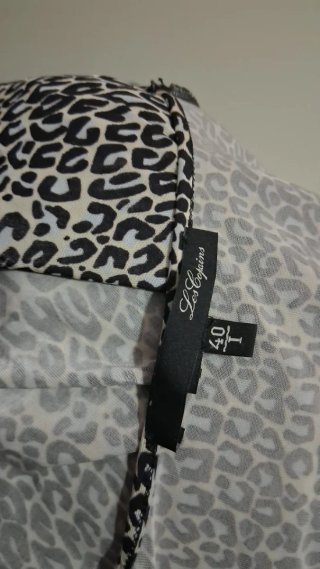 T-shirt donna mezza manica fantasia animalier