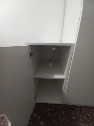 Cajonera blanca de plástico