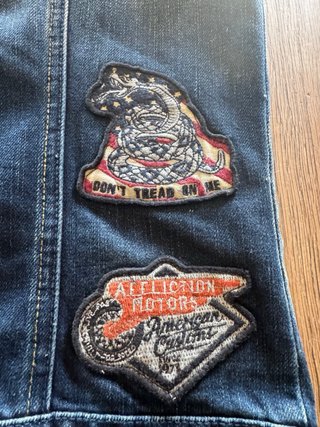 Chaleco motero Affliction con parches Talla M