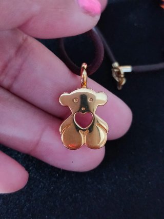 Collar Tous Oso Corazón Oro