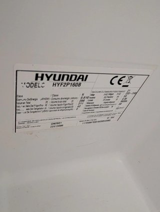Frigorífico Hyundai 256L