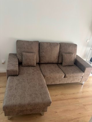 Sofá modular beige/marrón