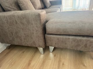 Sofá modular beige/marrón