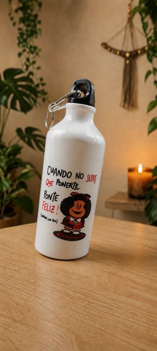 Botella de agua personalizada 600 ml