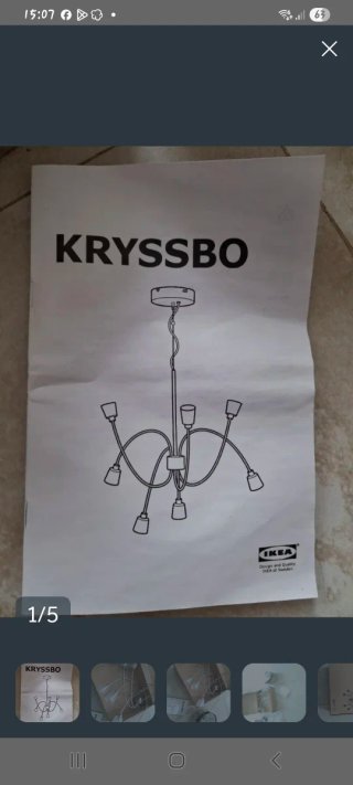 2 Lámparas Techo IKEA