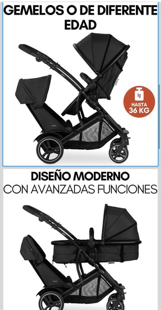 Carrito Gemelar Hauck Duett 4