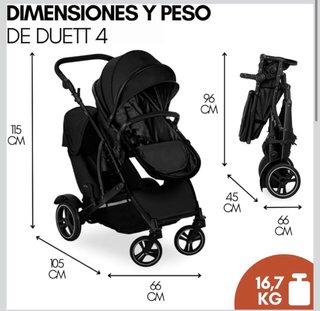 Carrito Gemelar Hauck Duett 4