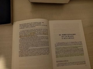 El toro inválido. Afeitado y caída de los toros.