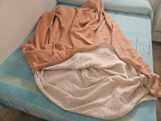 Funda sofá 190x92x87cm beige/rosa