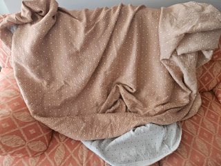 Funda sofá 190x92x87cm beige/rosa