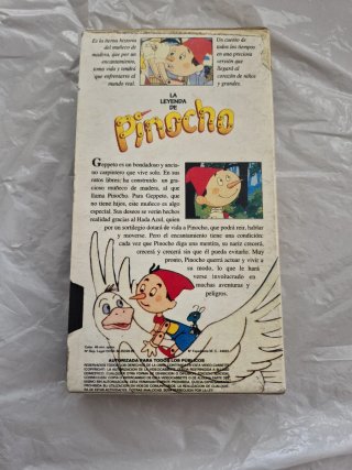 VHS La Leyenda de Pinocho