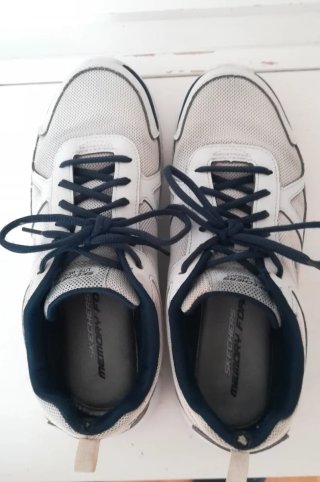 Skechers Hombre Talla 44 Blancos