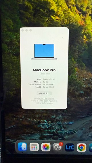 MacBook Pro M1 Pro 512GB SSD