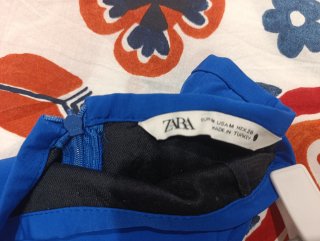 Falda Zara Azul