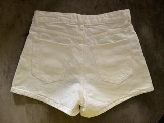 Shorts vaqueros blancos Mango Talla S