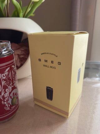 Smeg Wall Mug Rosso con Limoni