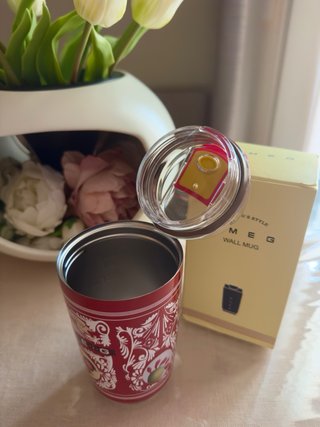Smeg Wall Mug Rosso con Limoni