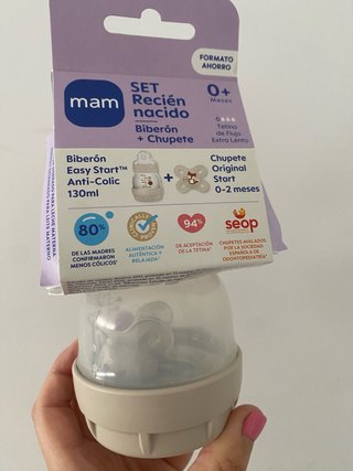 Set Biberón y Chupete MAM Recién Nacido