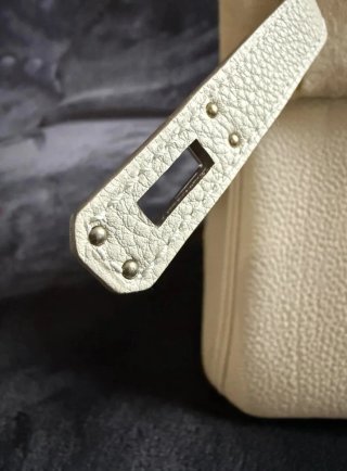 Bolso Hermès Birkin 25 Cuero Beige Original