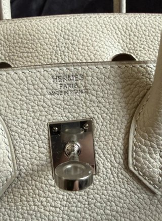 Bolso Hermès Birkin 25 Cuero Beige Original