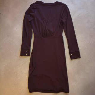 Vestito H&M Taglia 38 Prugna Manica Lunga