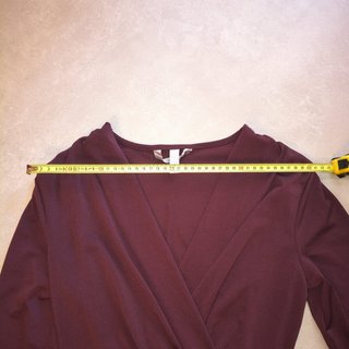 Vestito H&M Taglia 38 Prugna Manica Lunga