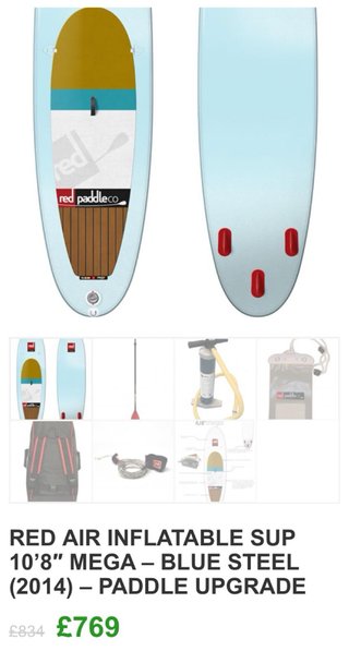 Tabla Paddle Surf Red Paddle Co 10'8 + 2 Remos