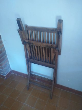 Mesa y Sillas Terraza Madera y Cristal